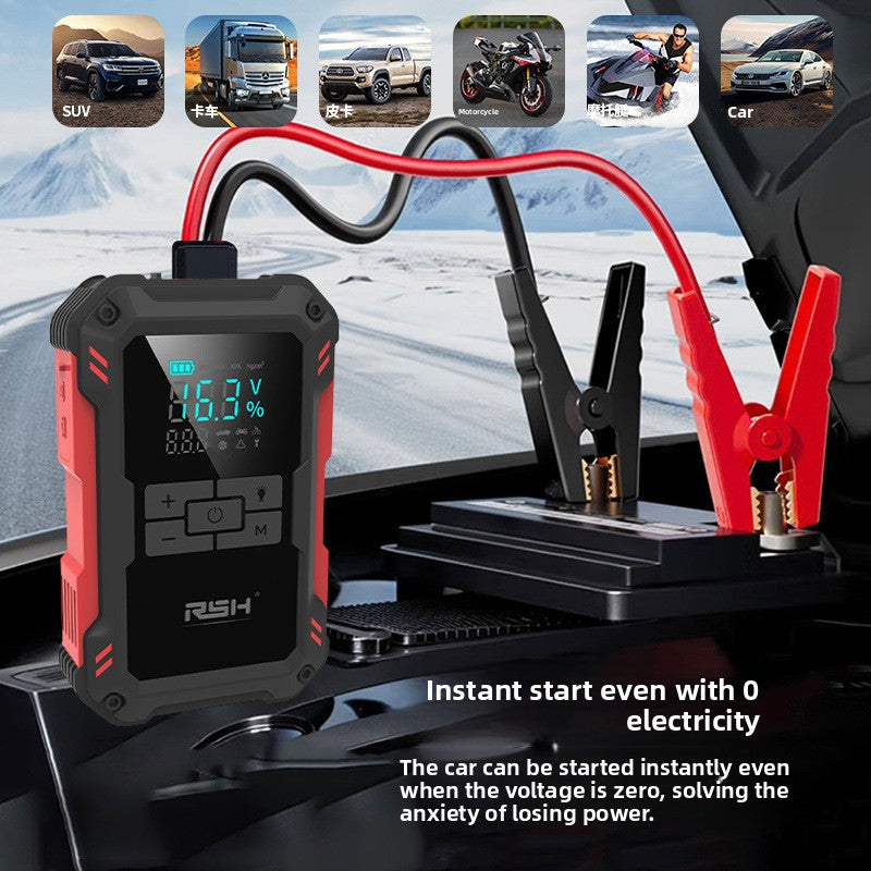 Emergency Jump Starter Power Bank with Air Pump